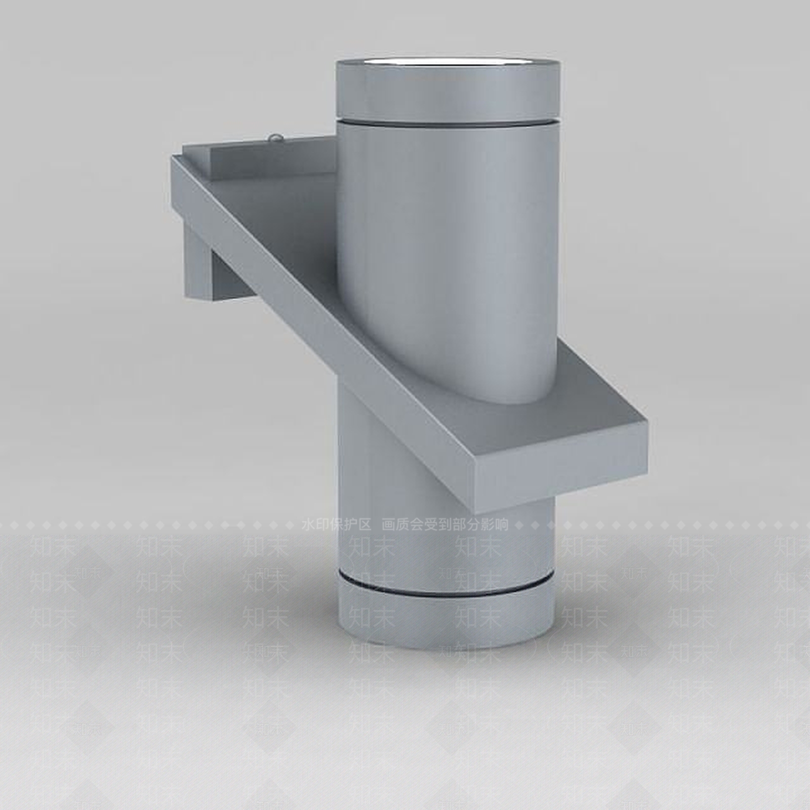 现代灰色金属射灯3D模型下载【ID:1188661173】