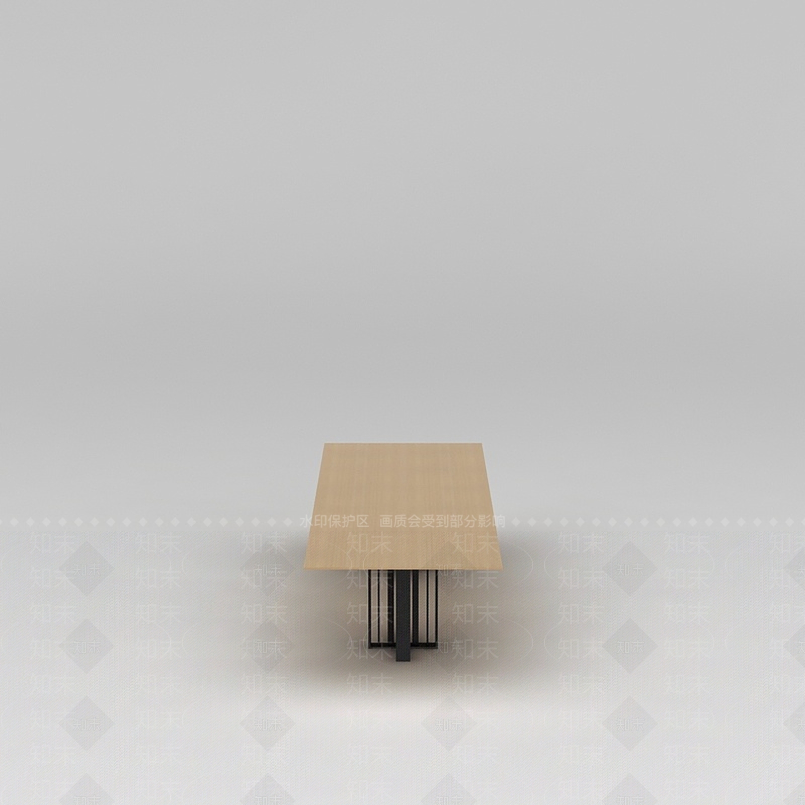 现代中式简约实木桌子3D模型下载【ID:1188661781】