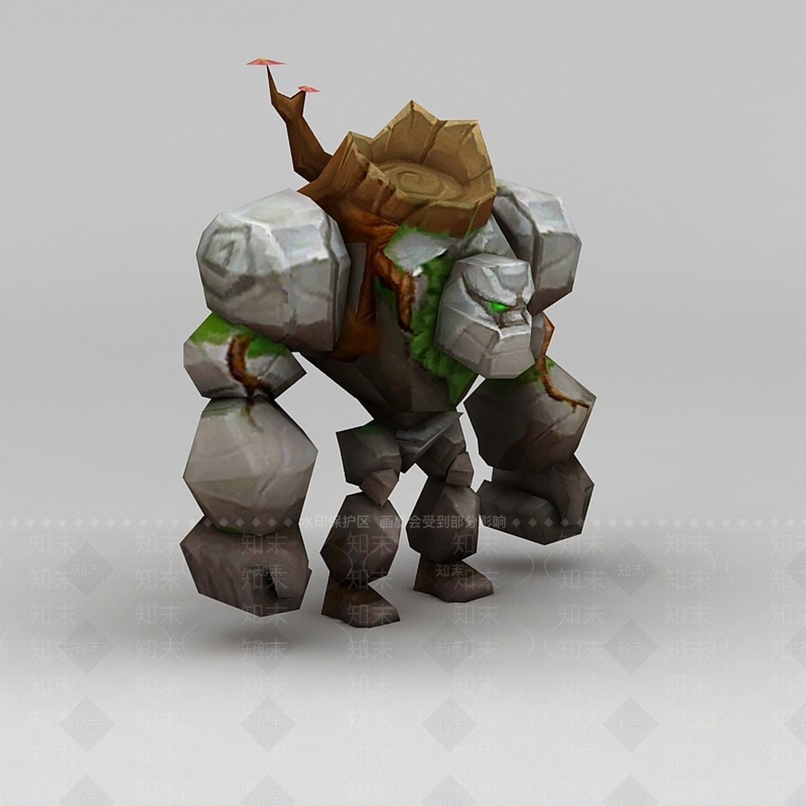 现代召唤师联盟石头怪兽3D模型下载【ID:1188662602】