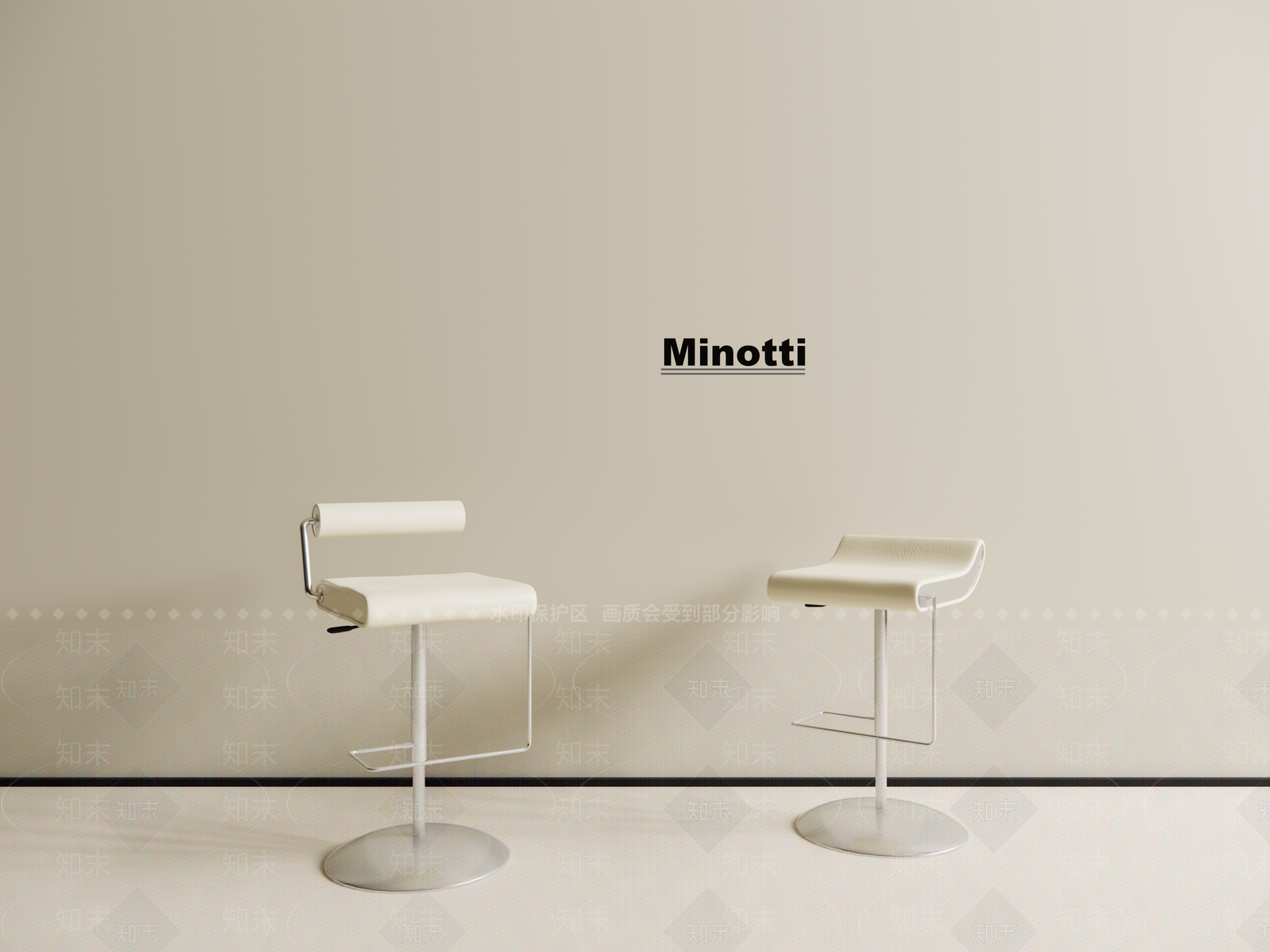 现代轻奢吧凳SU模型下载【ID:1188662820】