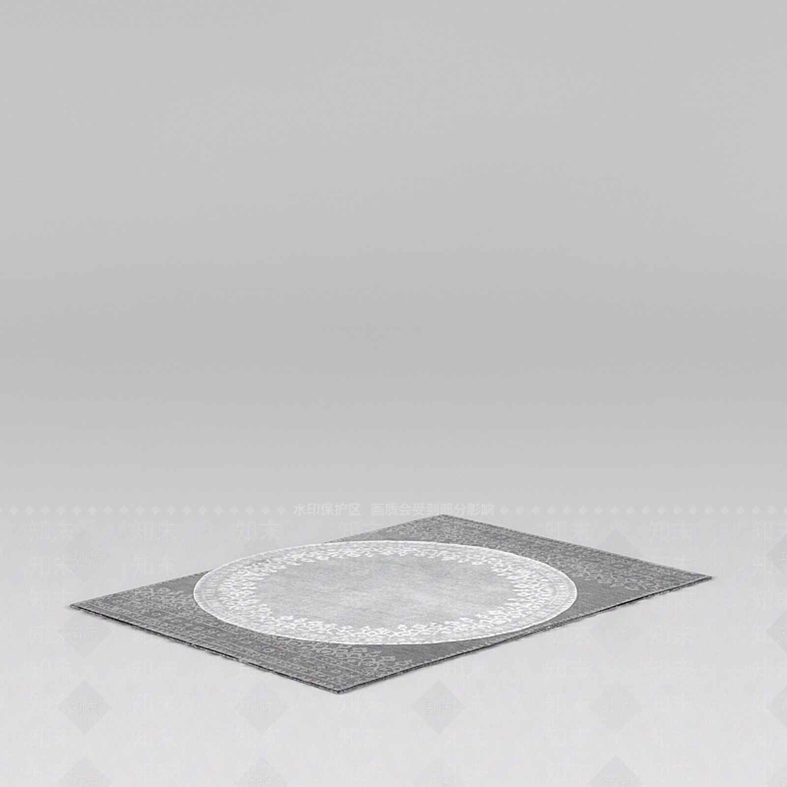 现代时尚家用地毯3D模型下载【ID:1188663962】