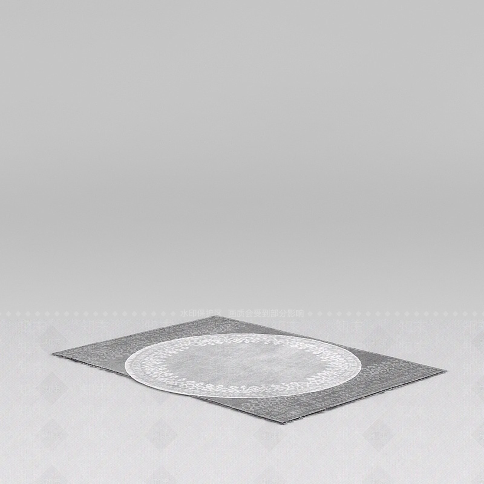 现代时尚家用地毯3D模型下载【ID:1188663962】