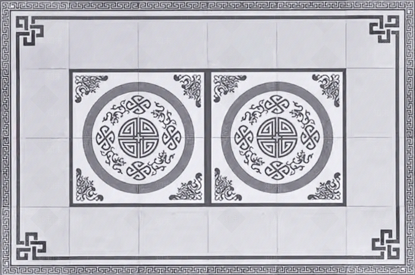 现代新中式水磨石地面贴图下载【ID:1188665182】