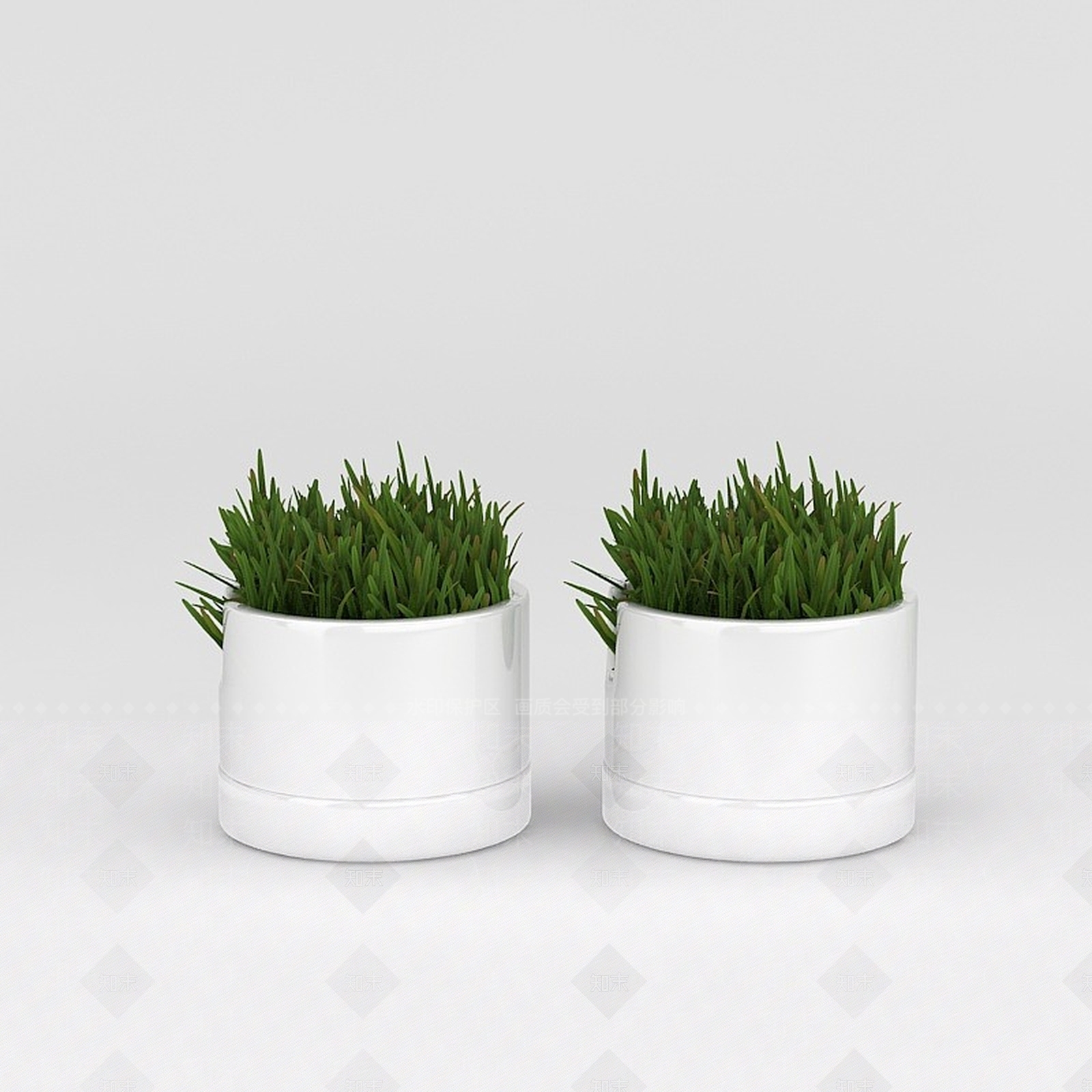 现代室内迷你绿植盆栽3D模型下载【ID:1188665842】