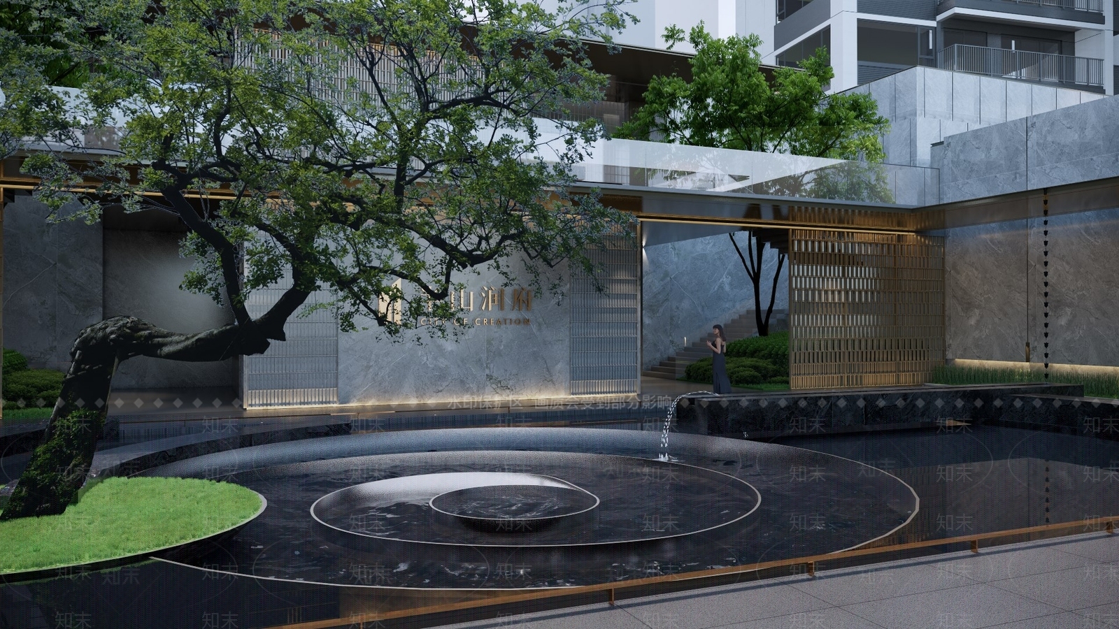 现代水景SU模型下载【ID:1188668167】