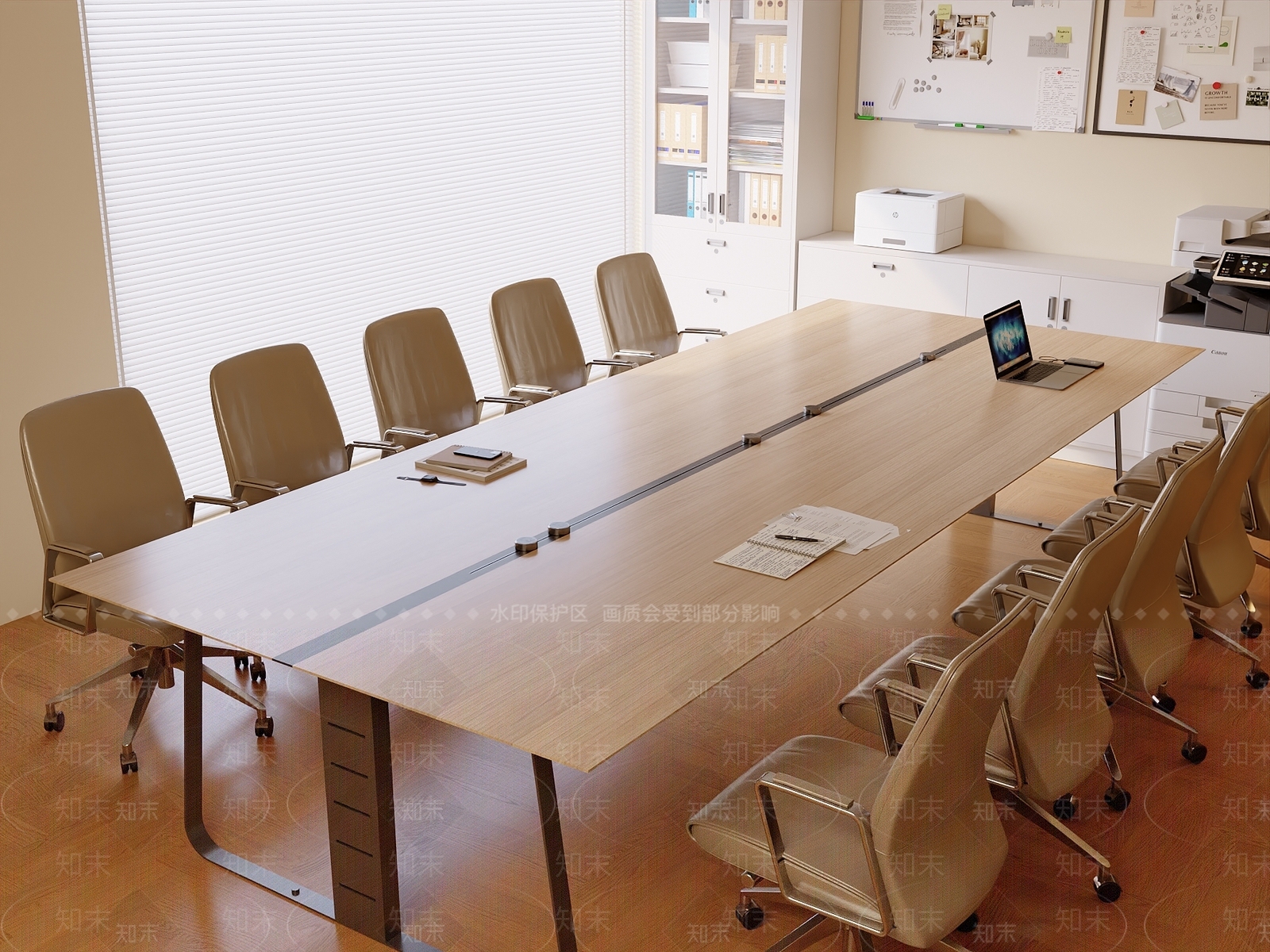 现代简约会议室3D模型下载【ID:1188667857】