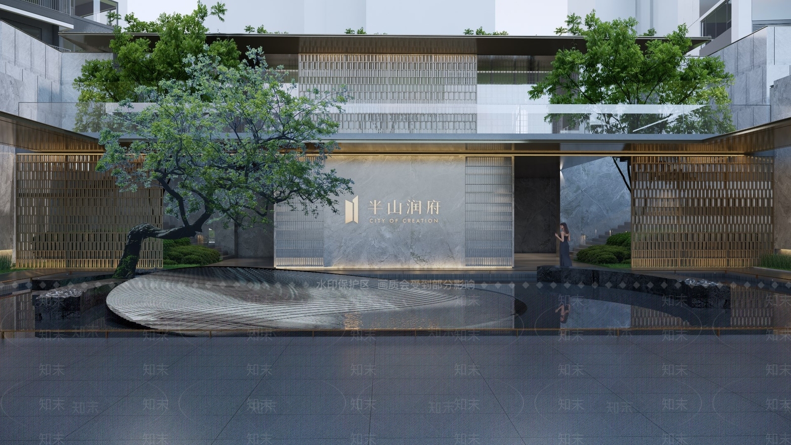 现代商业景观SU模型下载【ID:1188668213】