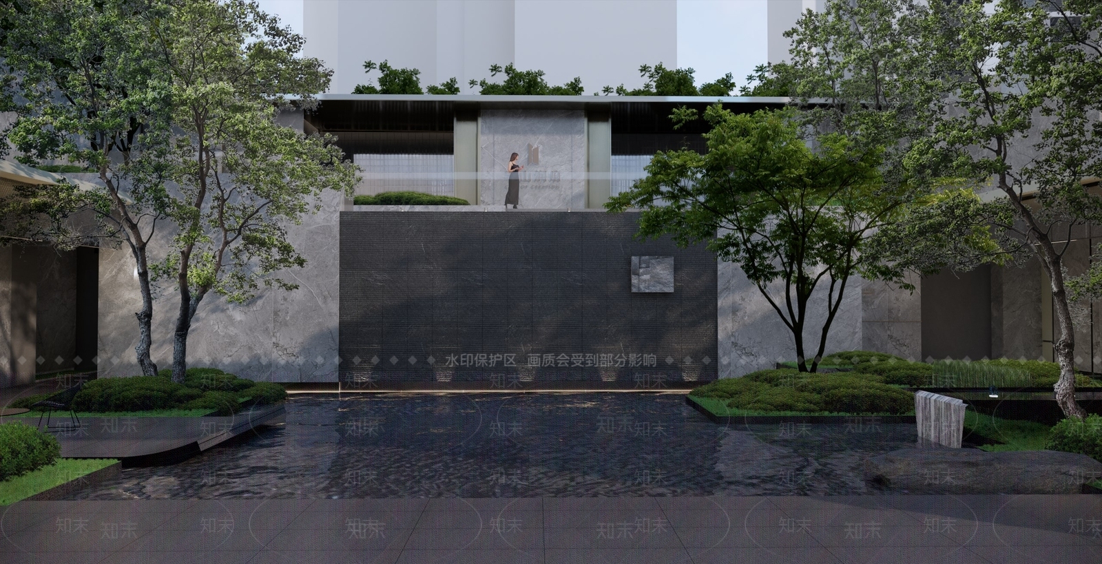 现代商业景观SU模型下载【ID:1188668573】