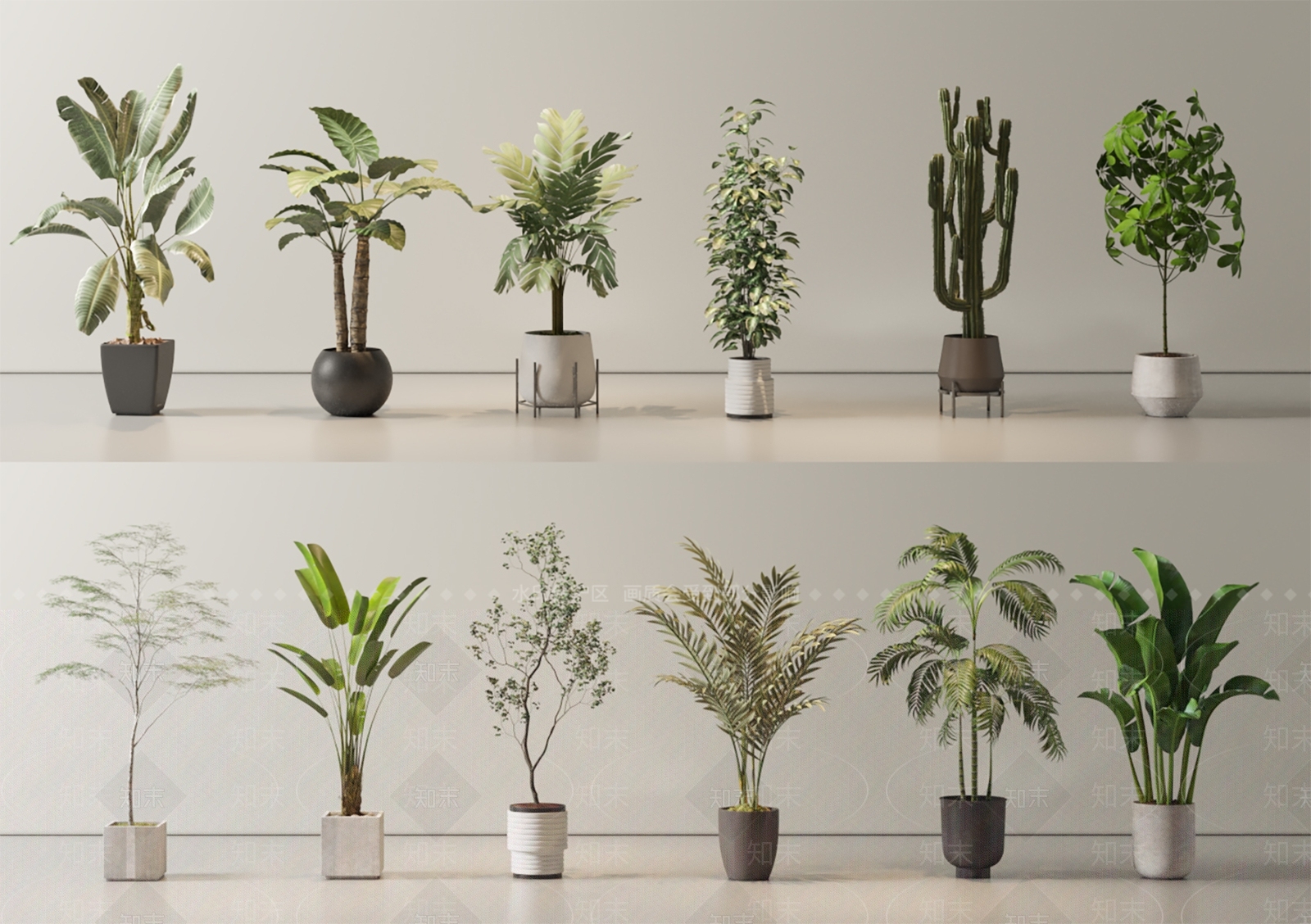 盆栽3D模型下载【ID:1188671374】