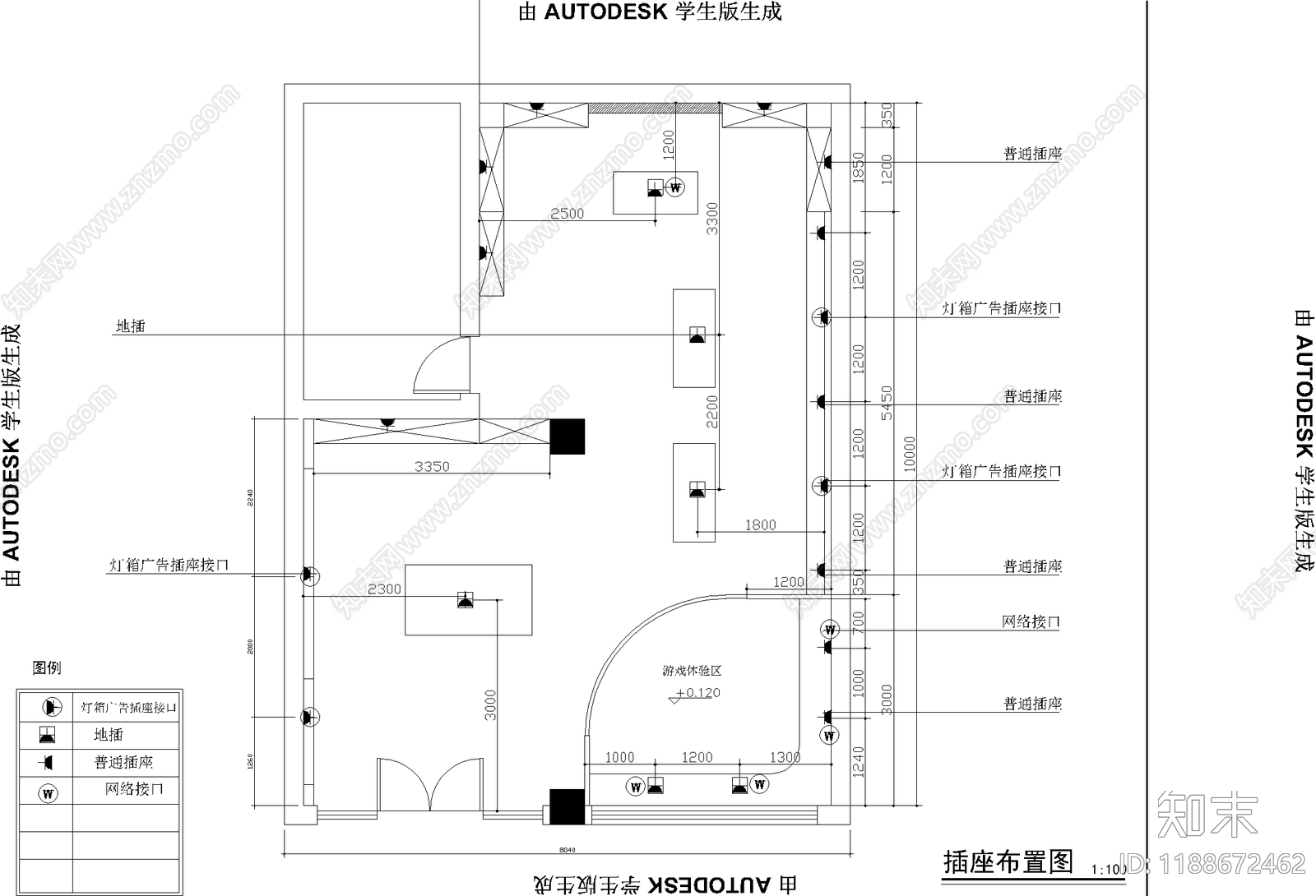 现代其他商业空间cad施工图下载【ID:1188672462】