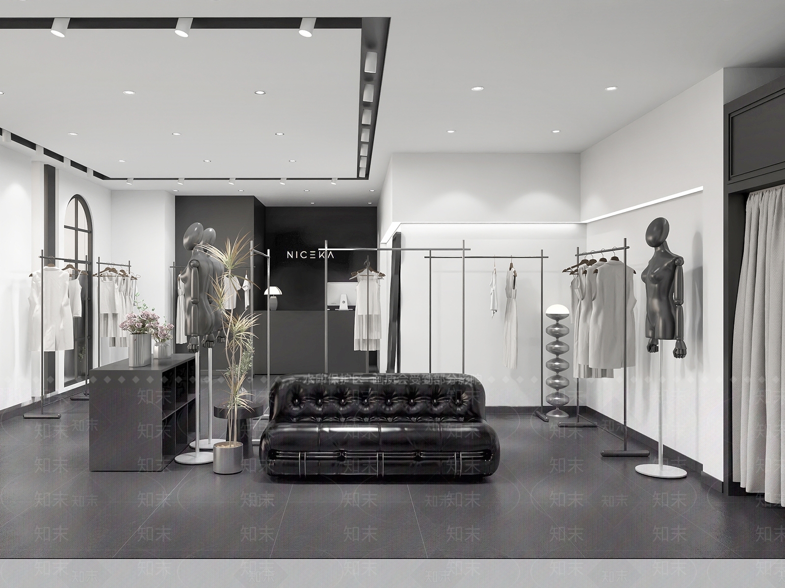 现代服装店3D模型下载【ID:1188673697】
