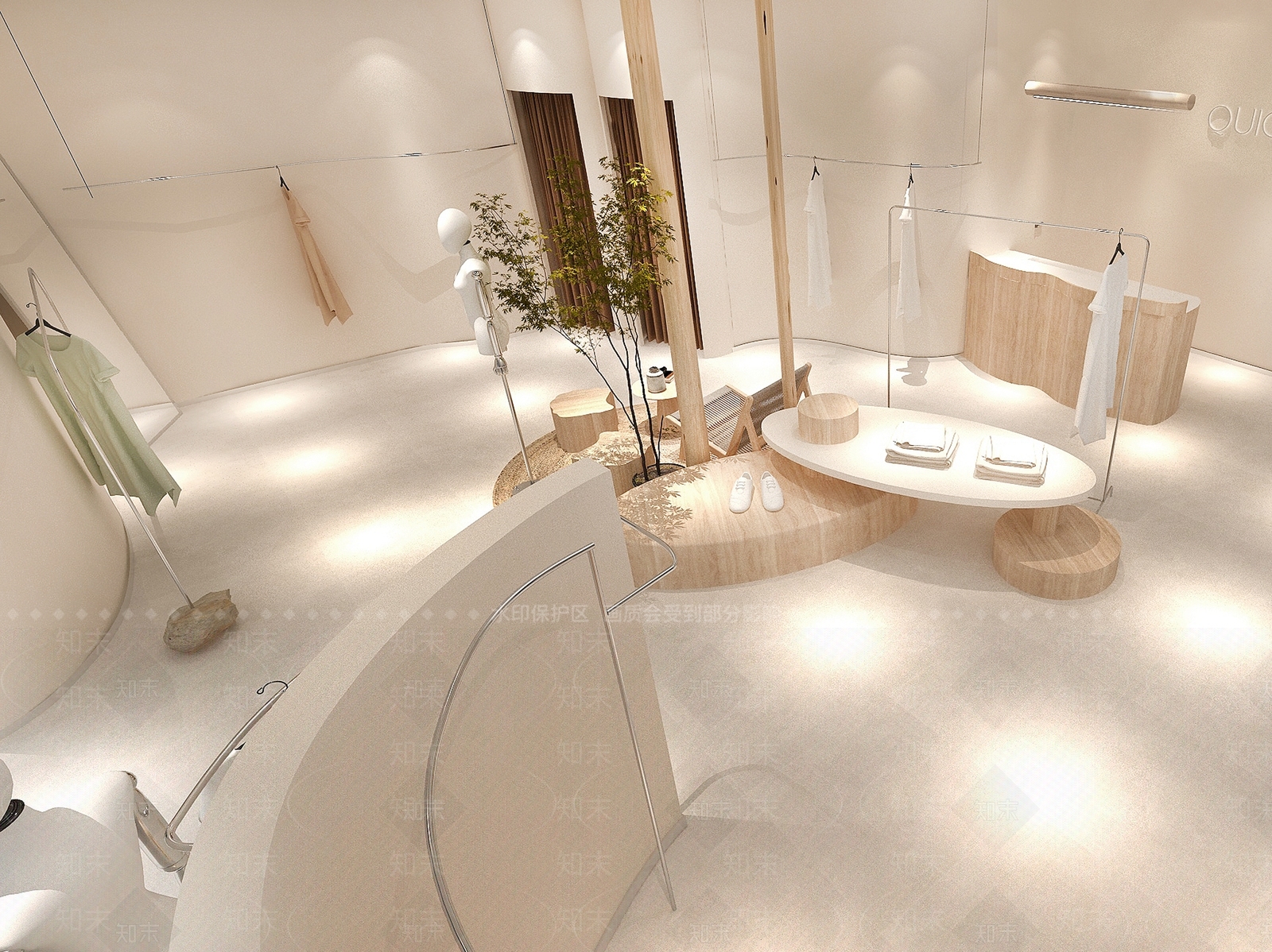 现代服装店3D模型下载【ID:1188673898】