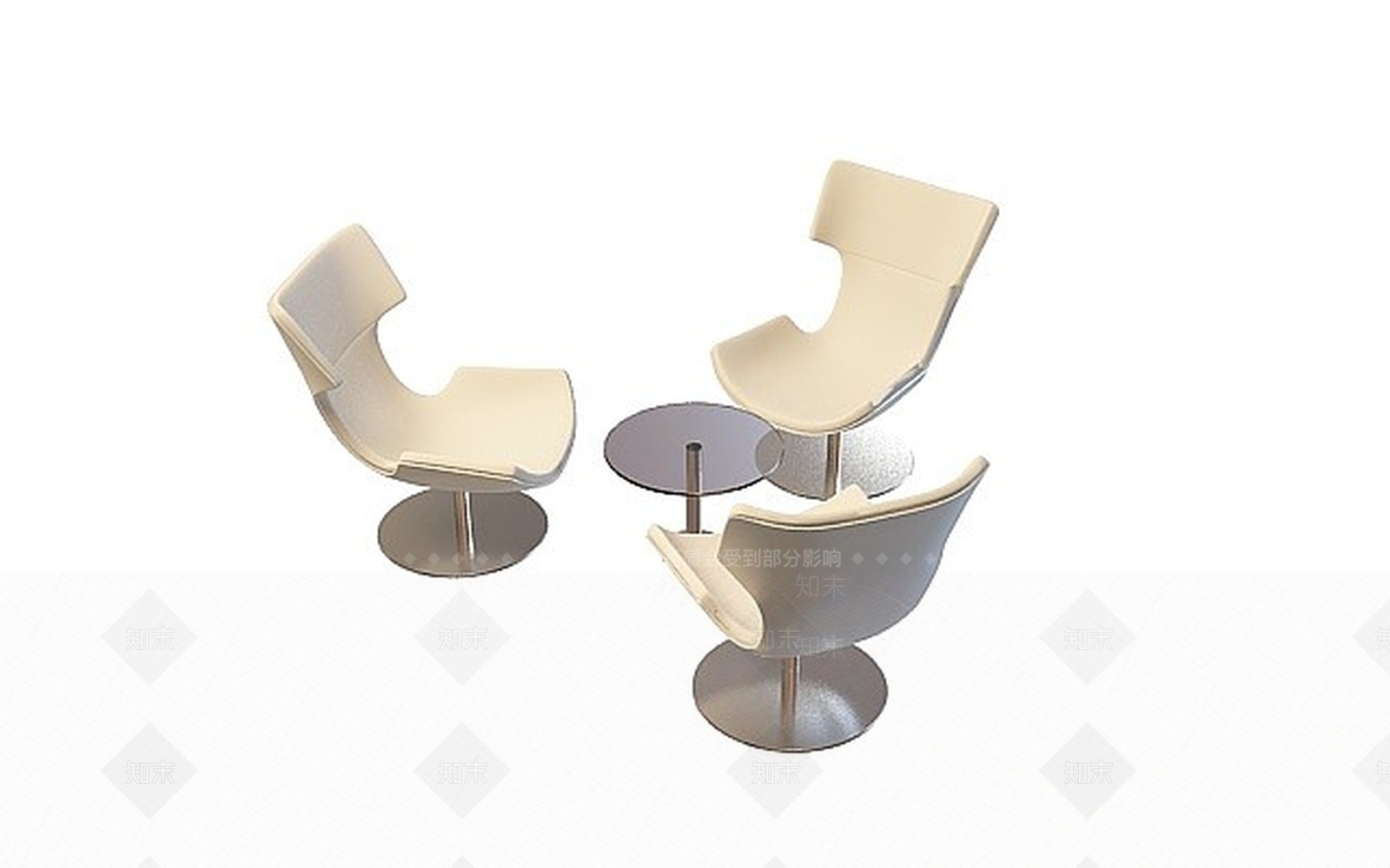 现代咖啡厅桌椅组合3D模型下载【ID:1188676248】