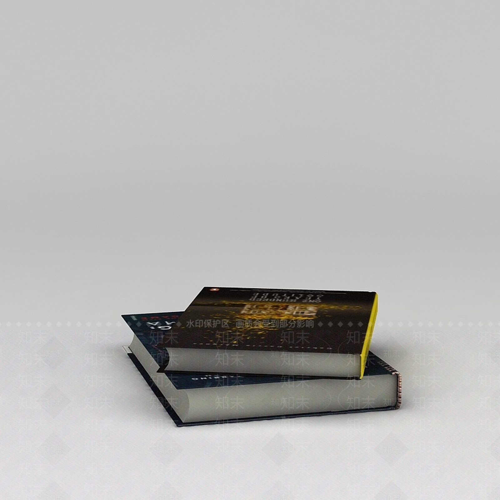 现代外文书籍读物3D模型下载【ID:1188676500】
