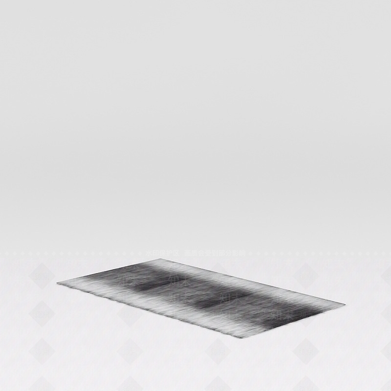现代室内黑白晕染地毯3D模型下载【ID:1188676634】