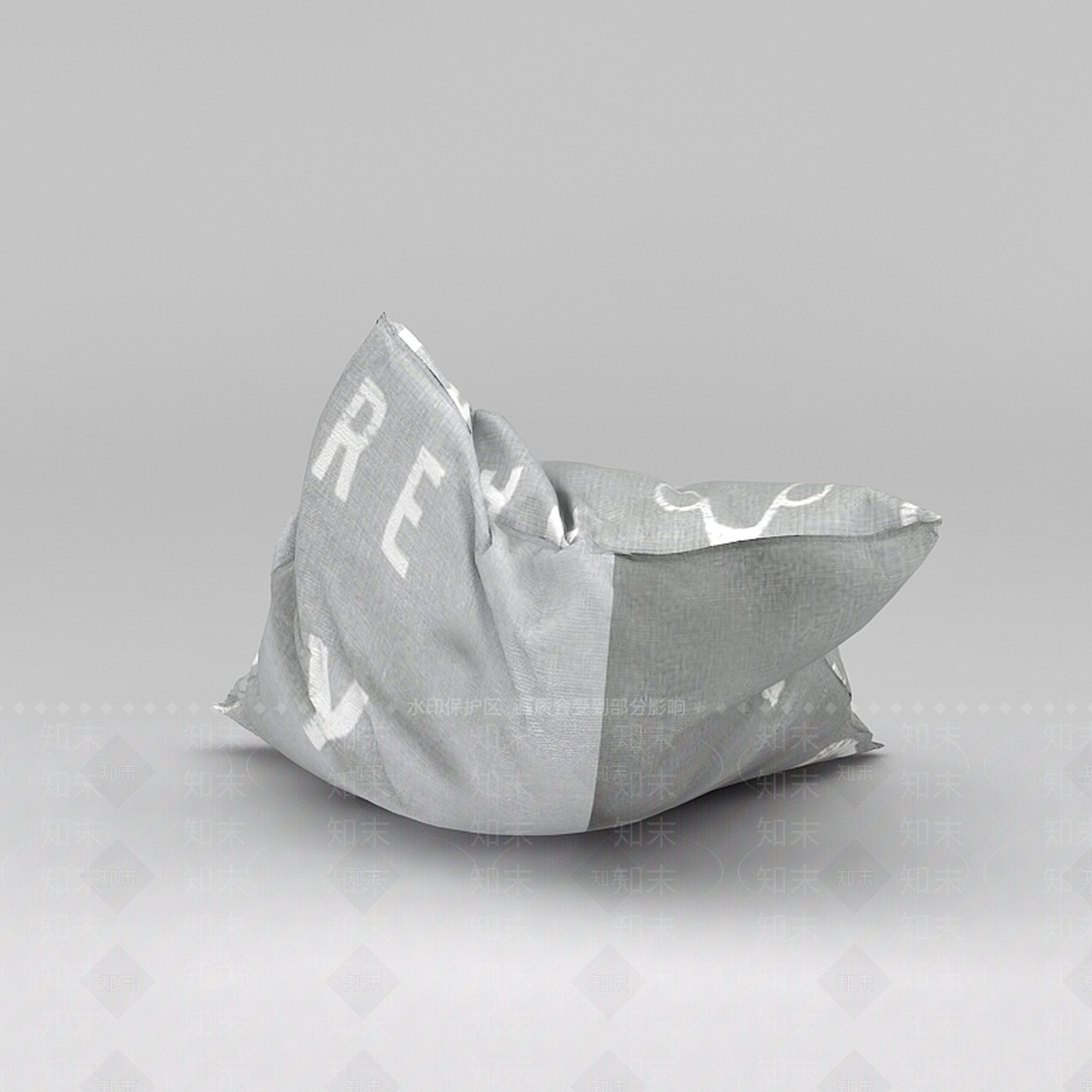 现代布艺抱枕3D模型下载【ID:1188677149】