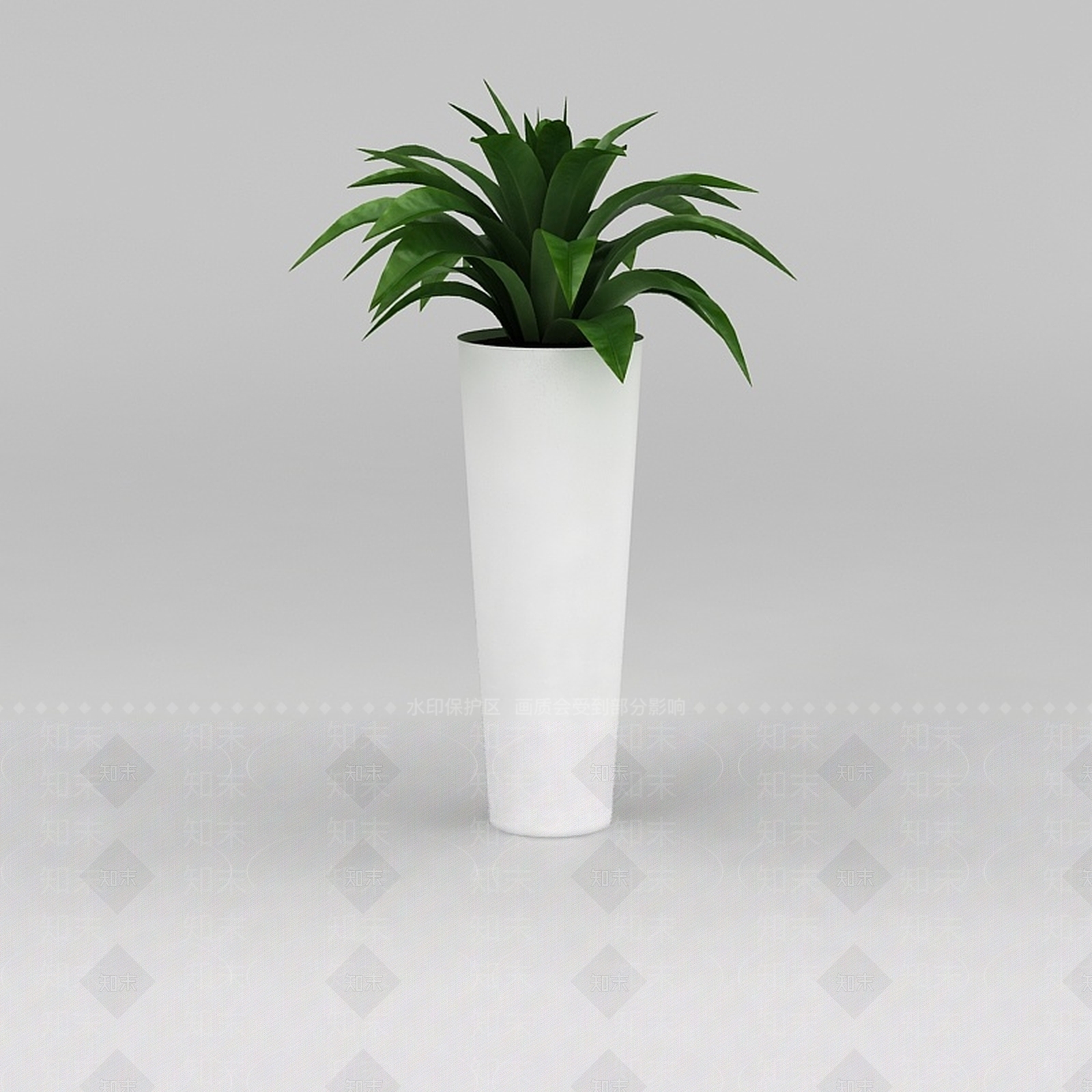 现代办公室绿植盆景3D模型下载【ID:1188677795】