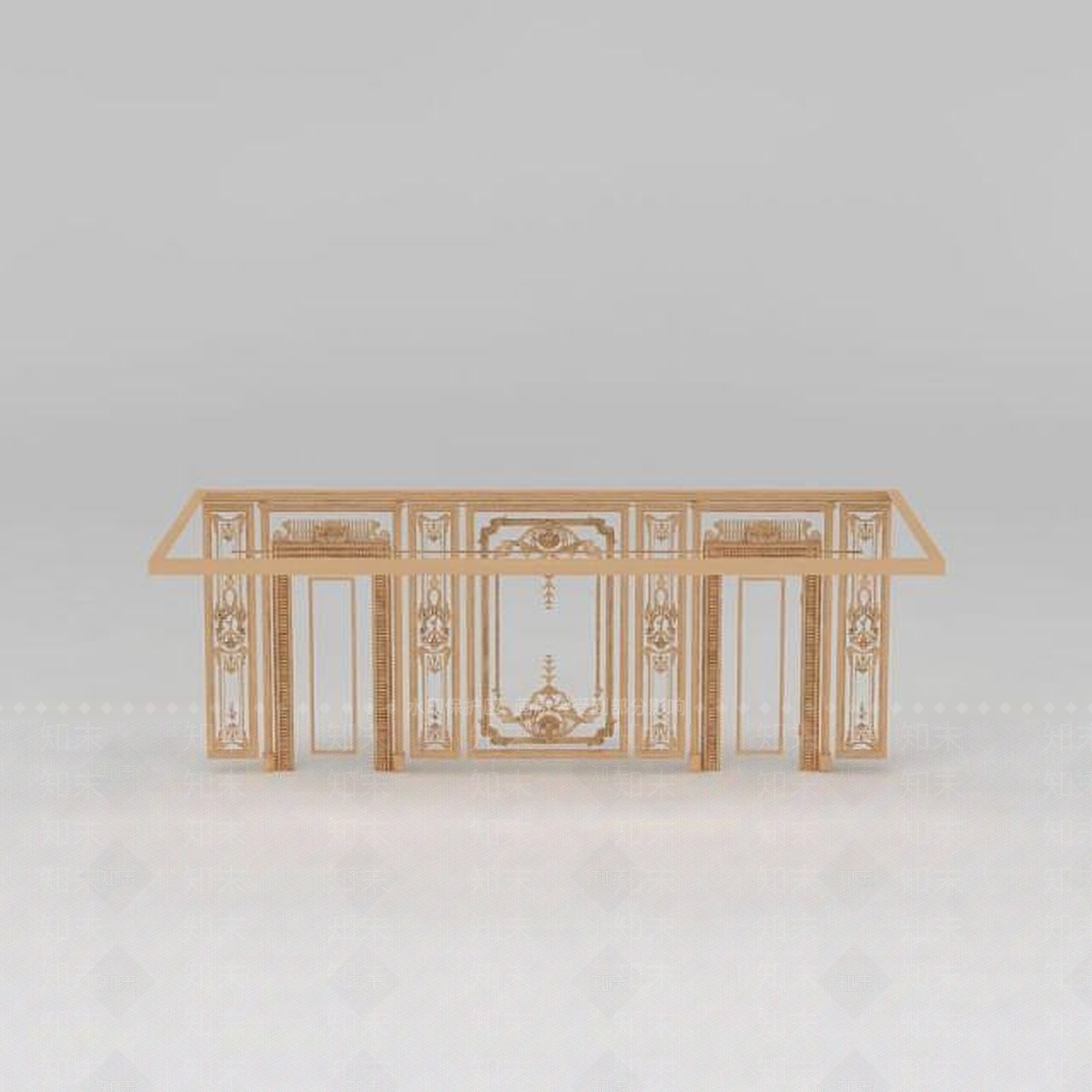 欧式古典花3D模型渲染效果图