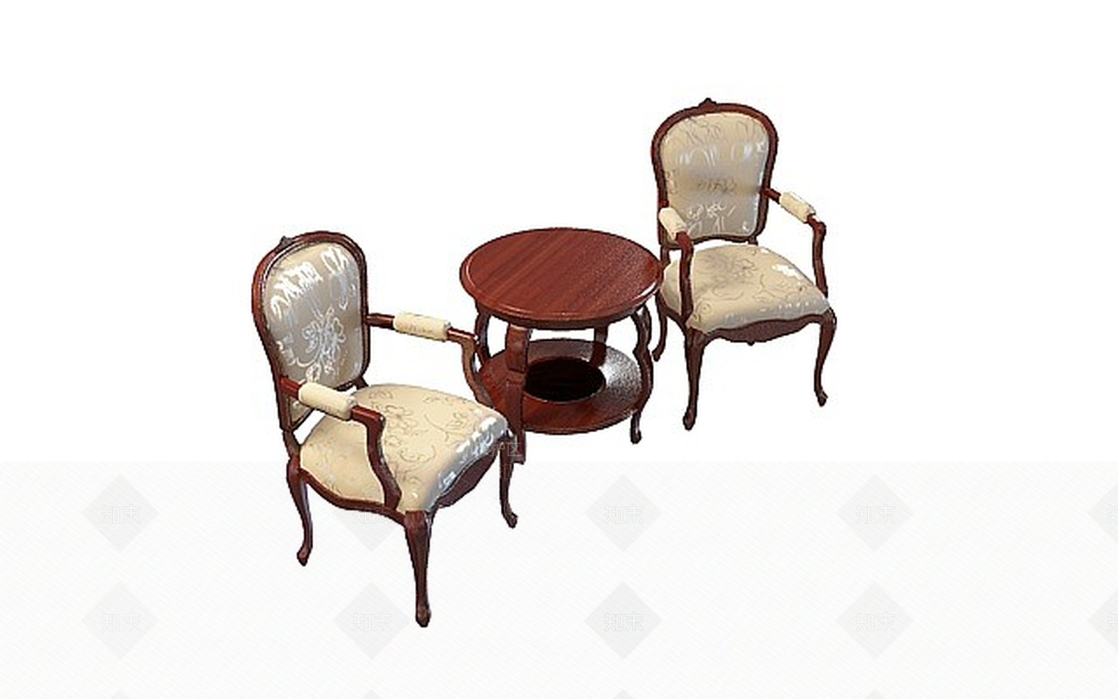 现代卧室桌椅组合3D模型下载【ID:1188678728】