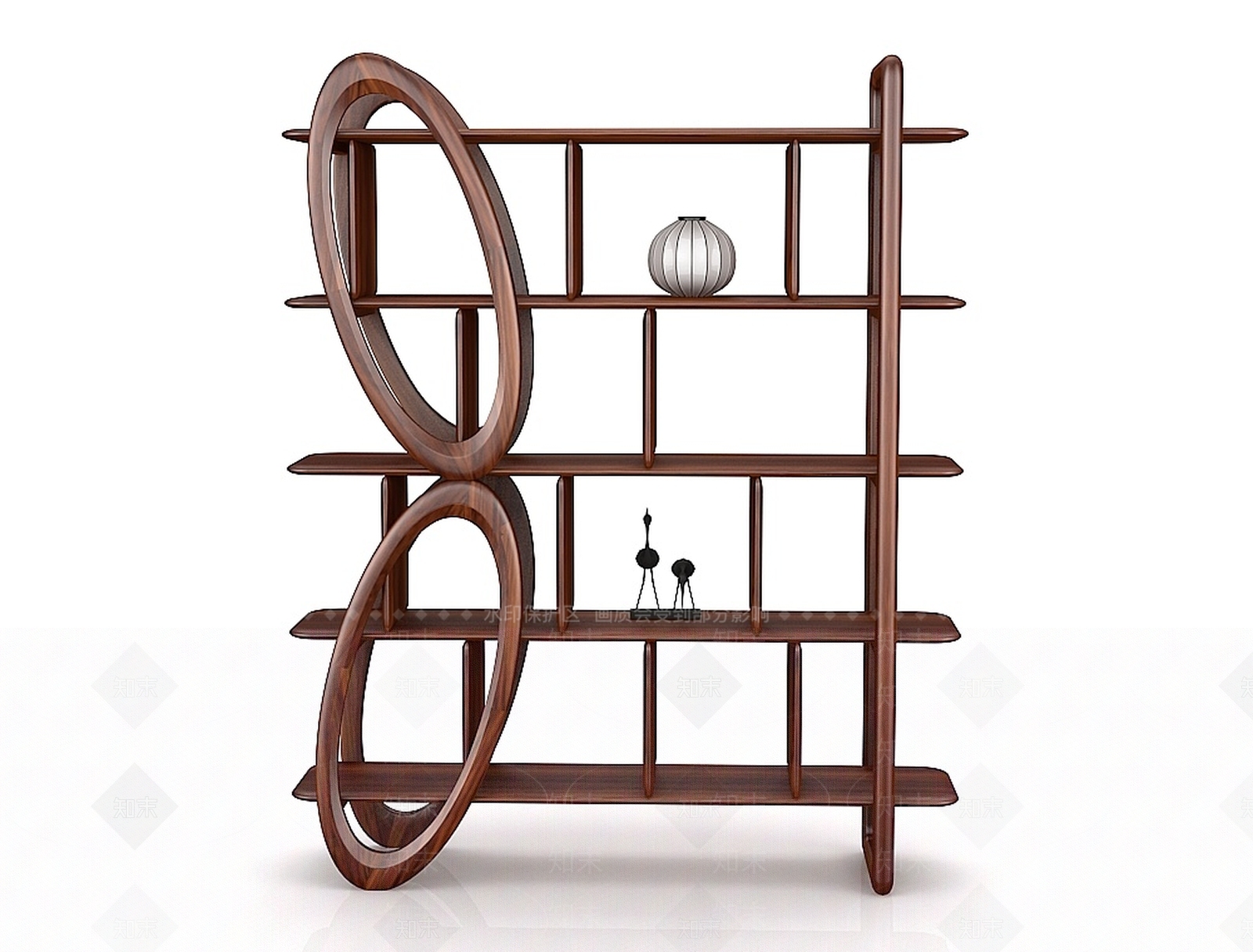 现代客厅装饰架3D模型下载【ID:1188678973】