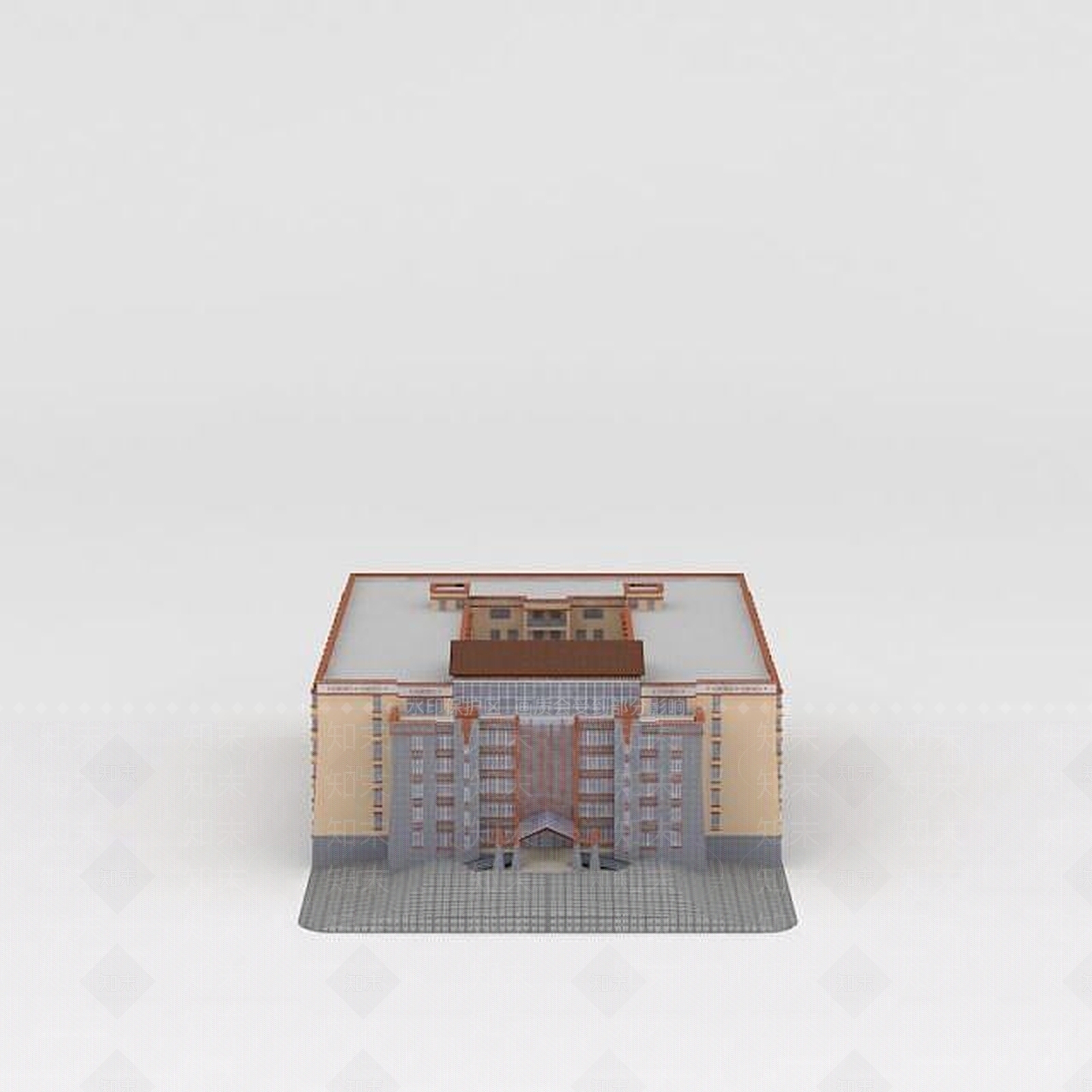 现代藏式大型酒店3D模型下载【ID:1188680106】