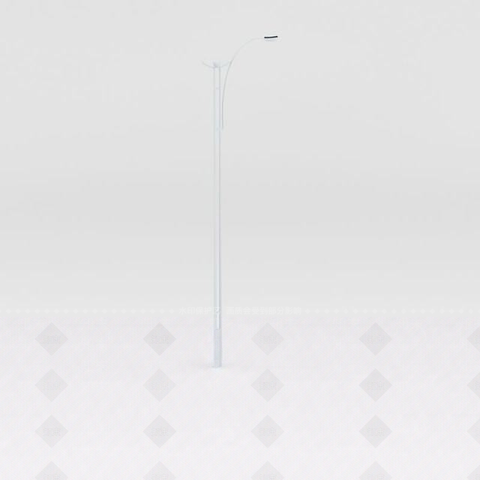 现代自弯臂路灯3D模型下载【ID:1188681322】