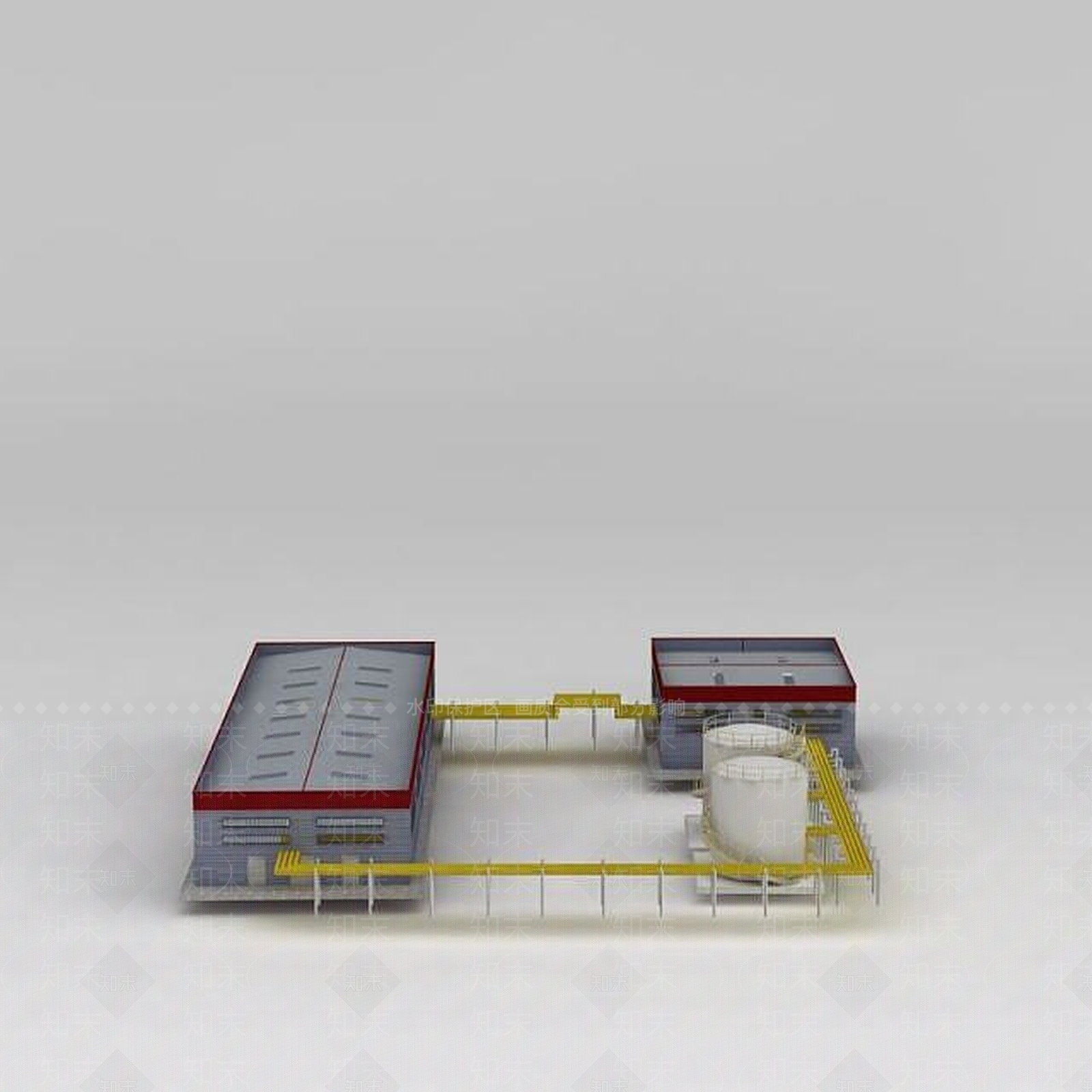 现代工业厂房3D模型下载【ID:1188681493】