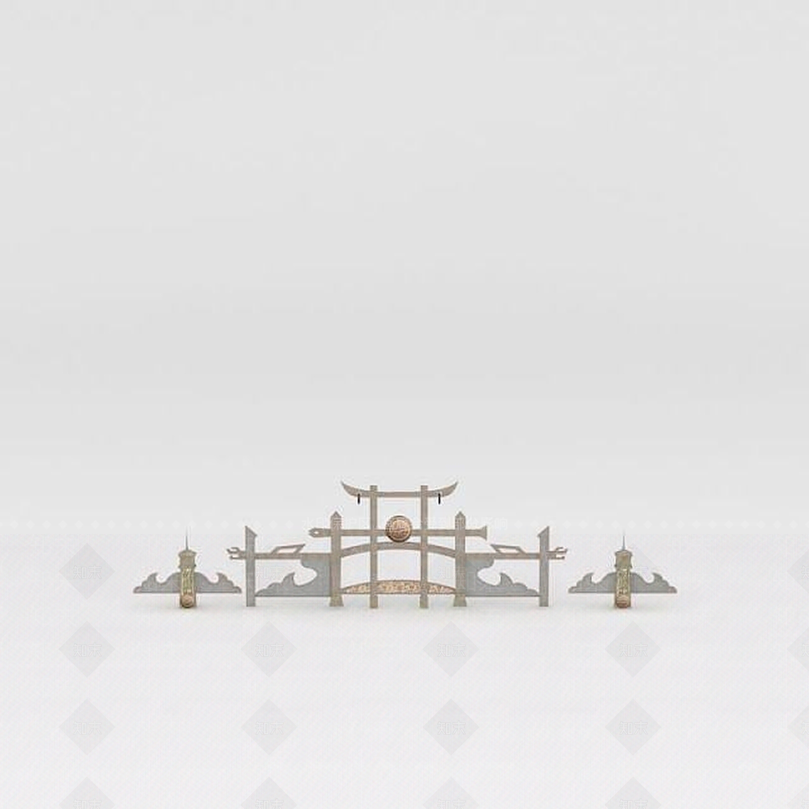 现代公园景观小品3D模型下载【ID:1188683616】