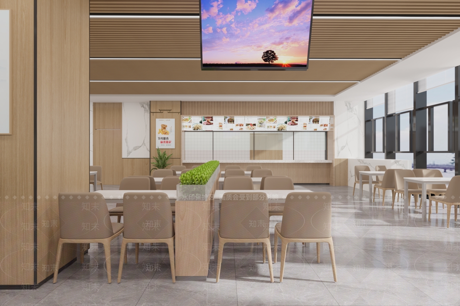 现代简约其他餐饮空间3D模型下载【ID:1188684882】