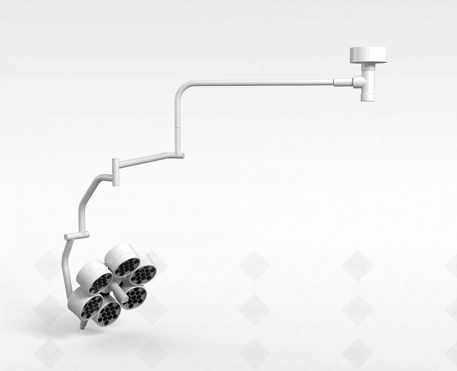 现代手术室无影灯3D模型下载【ID:1188688160】
