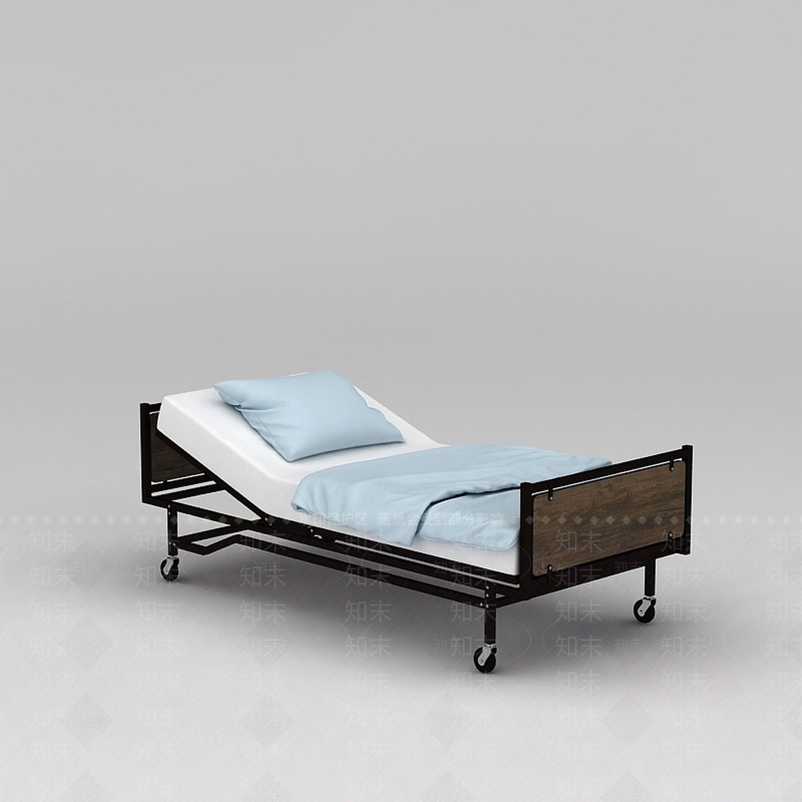 现代护理床3D模型下载【ID:1188688474】