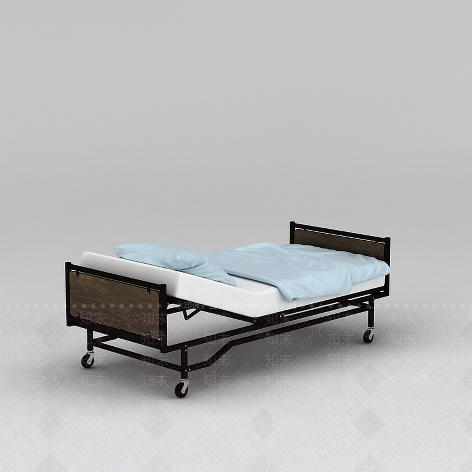 现代护理床3D模型下载【ID:1188688474】