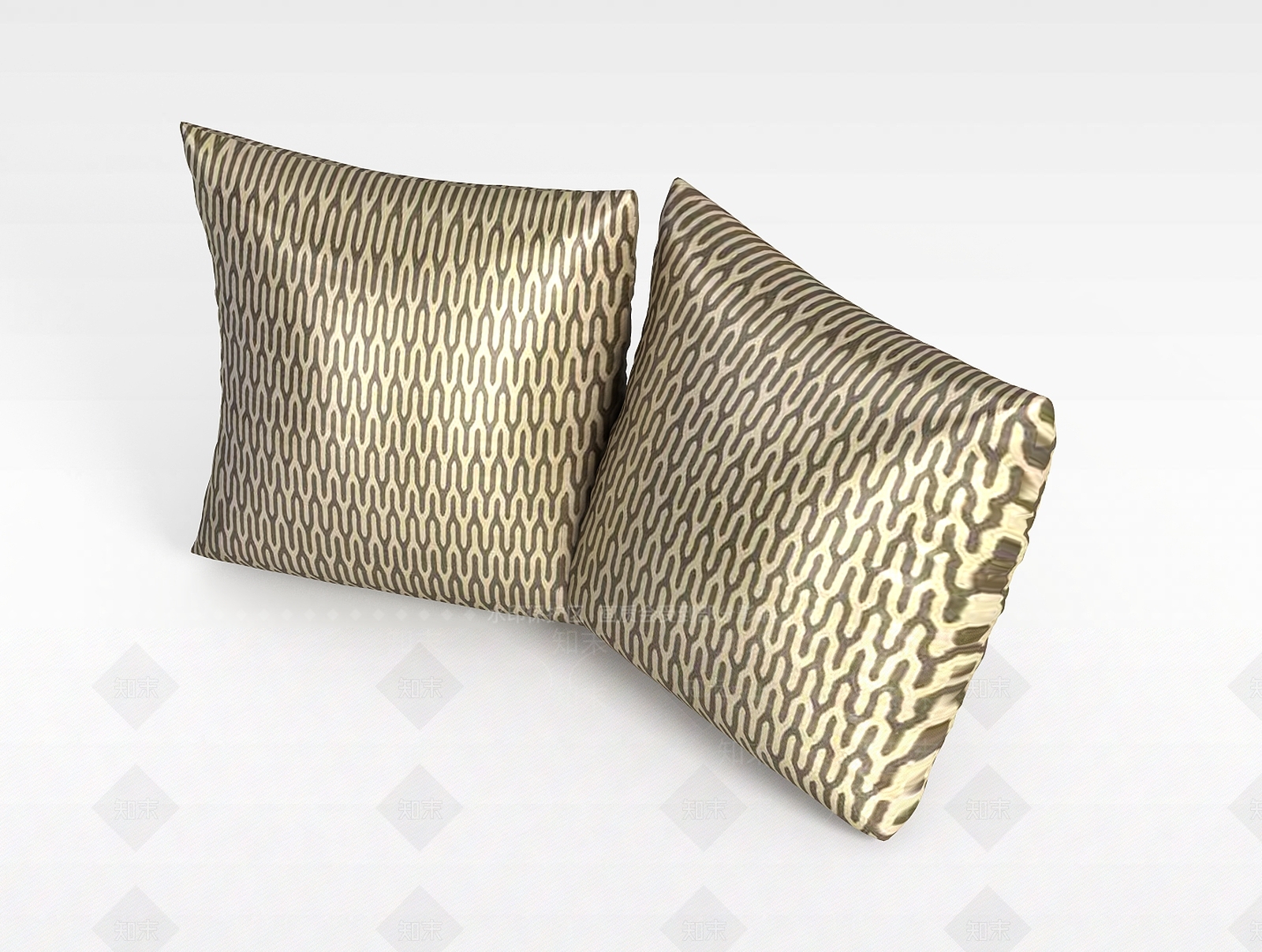 现代高档布料抱枕3D模型下载【ID:1188689538】