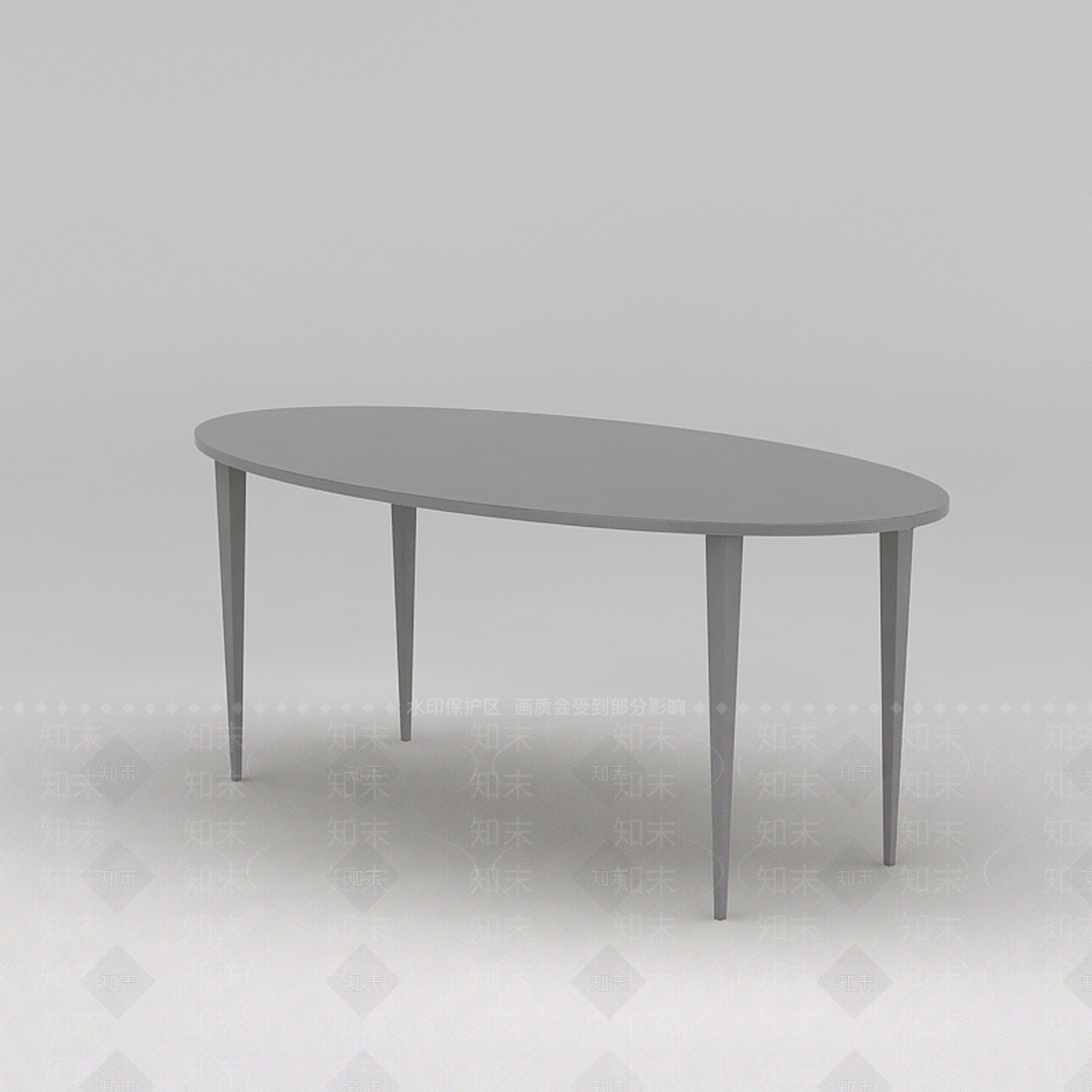 现代简约木桌子3D模型下载【ID:1188689714】