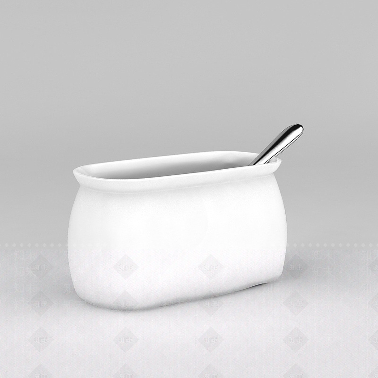 现代白色陶瓷罐3D模型下载【ID:1188690051】