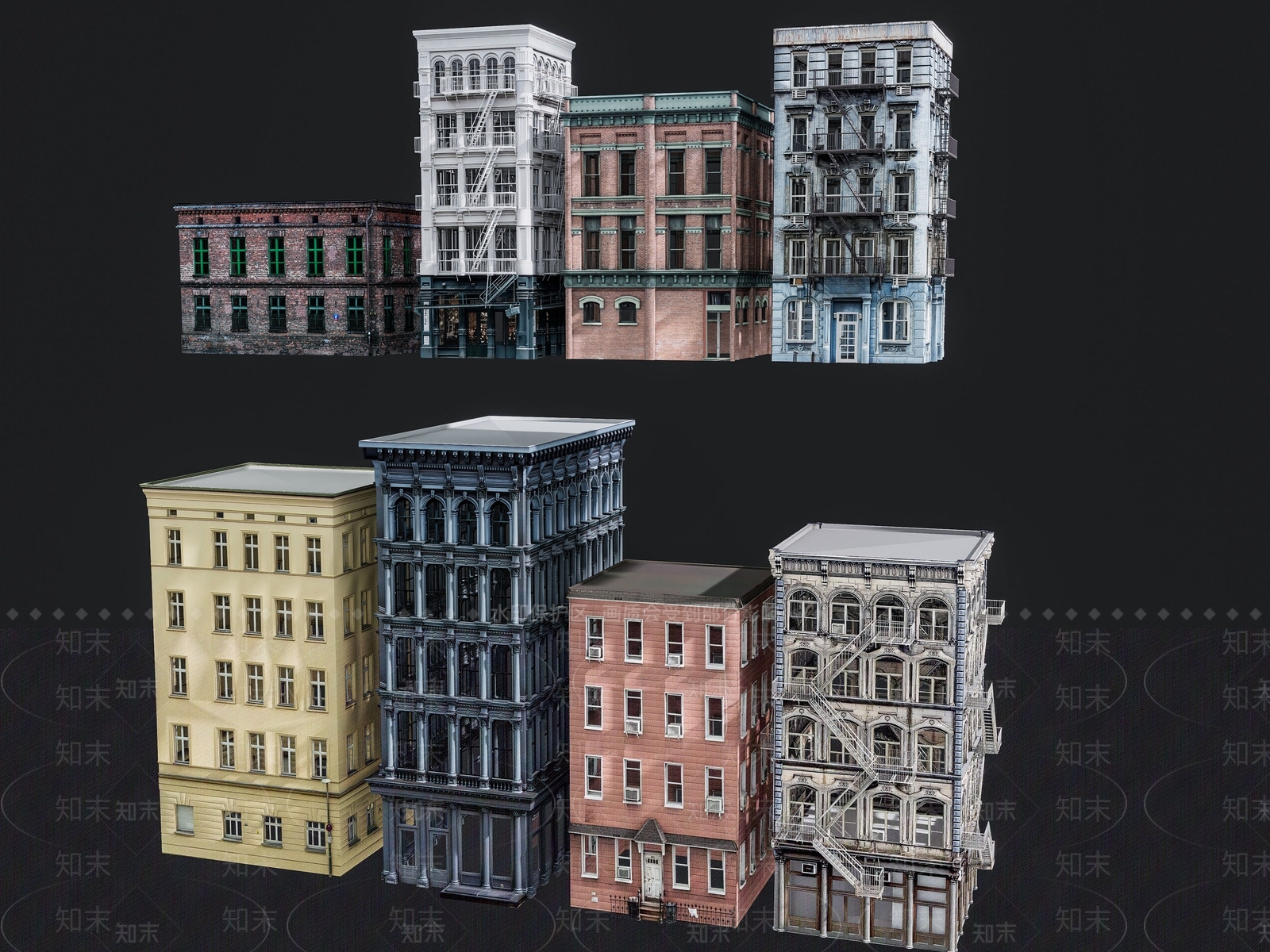 欧式风格建筑SU模型下载【ID:1188692782】