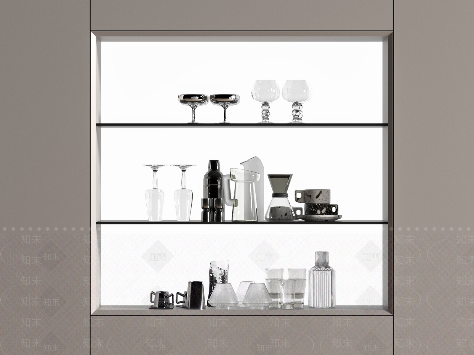 餐具SU模型下载【ID:1188694376】