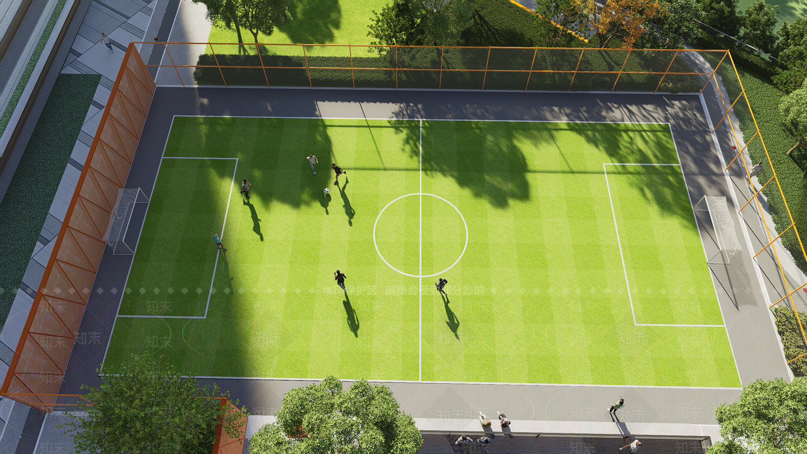现代足球场SU模型下载【ID:1188703795】