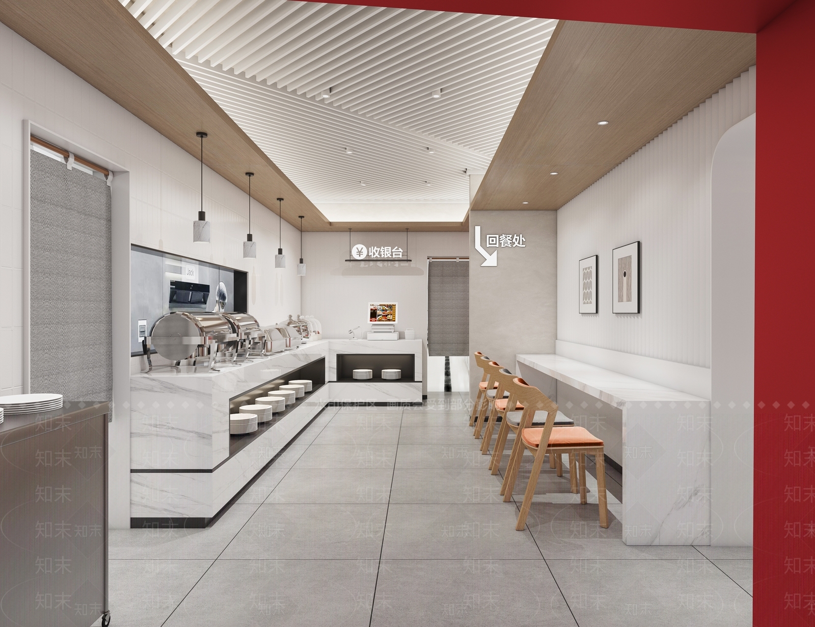 现代极简快餐店3D模型下载【ID:1188710177】