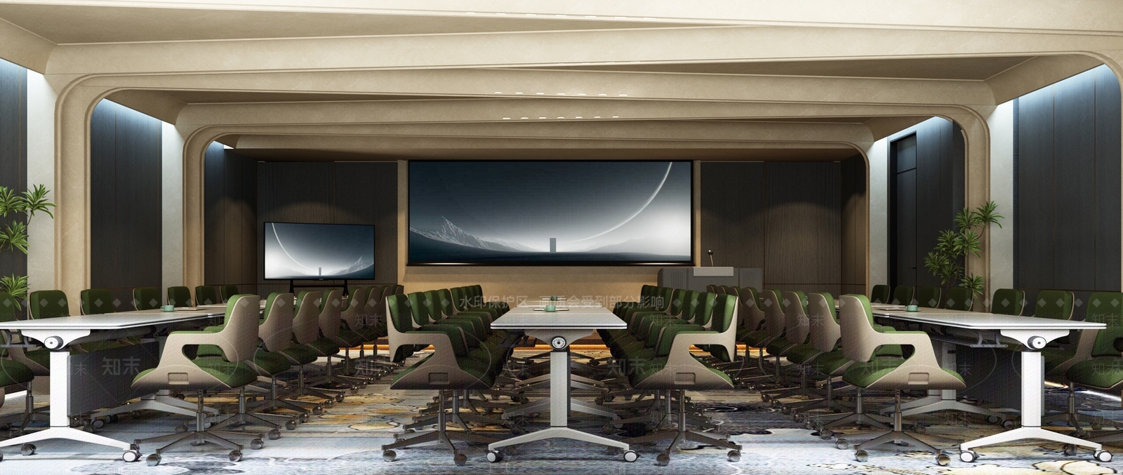 现代意式会议室3D模型下载【ID:1188710020】