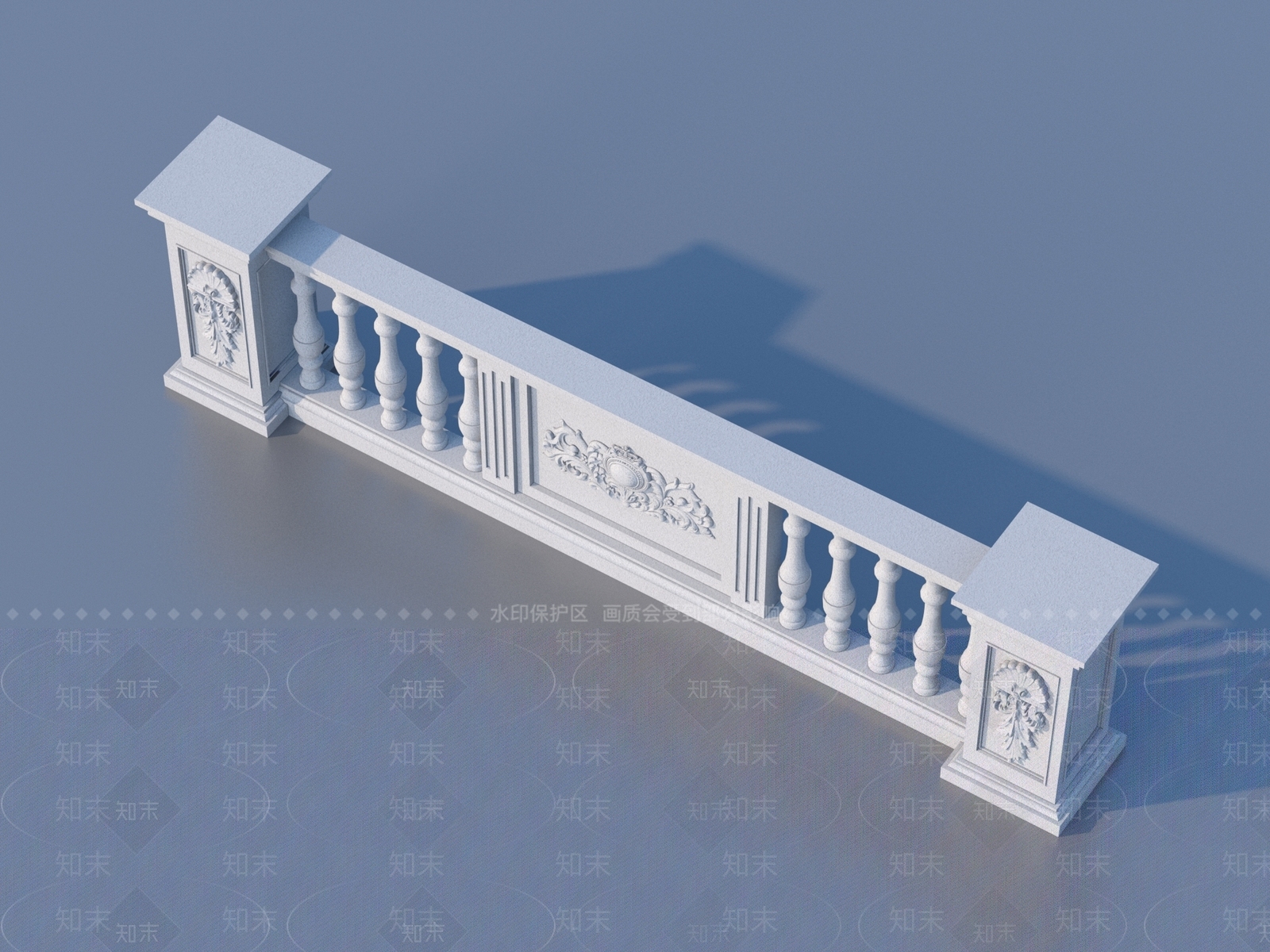 现代栏杆3D模型下载【ID:1188713715】