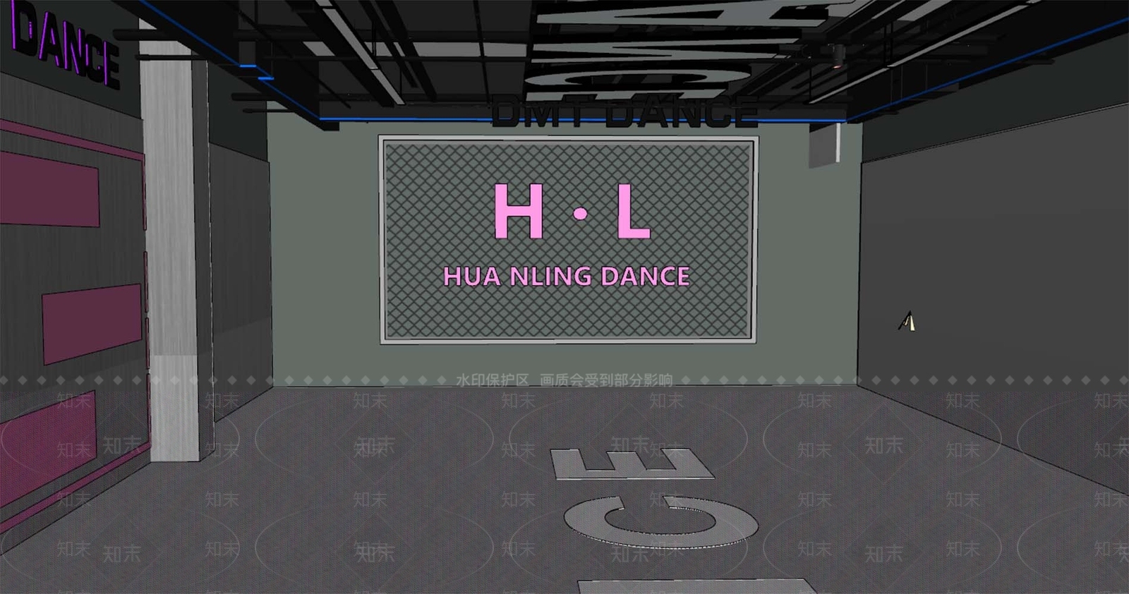 现代极简瑜伽室SU模型下载【ID:1188714335】