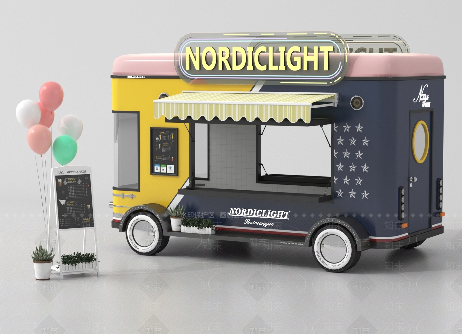 餐车SU模型下载【ID:1188716840】