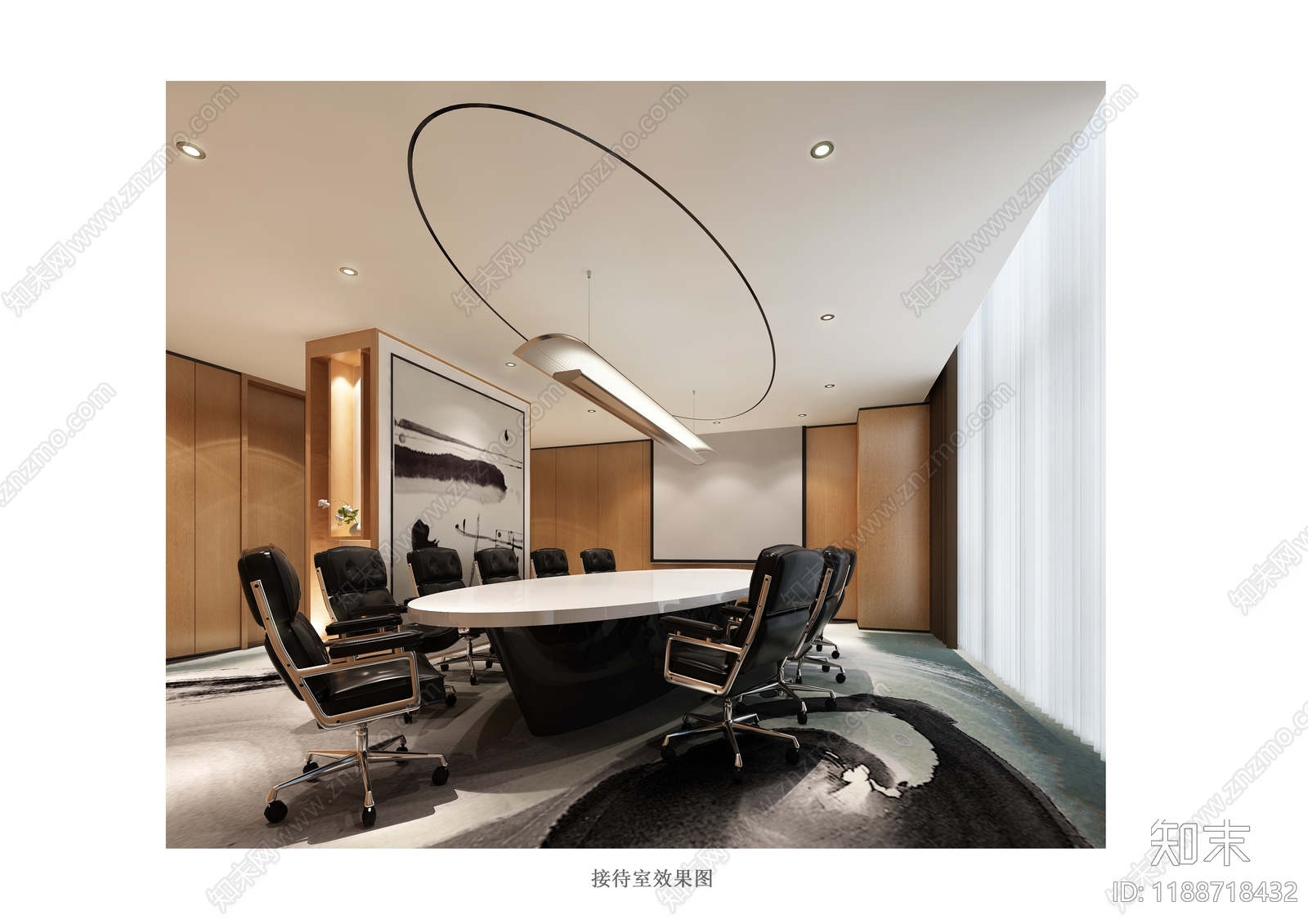 现代独立办公室cad施工图下载【ID:1188718432】