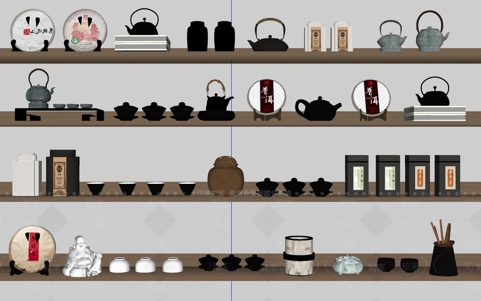 茶具SU模型下载【ID:1188722579】