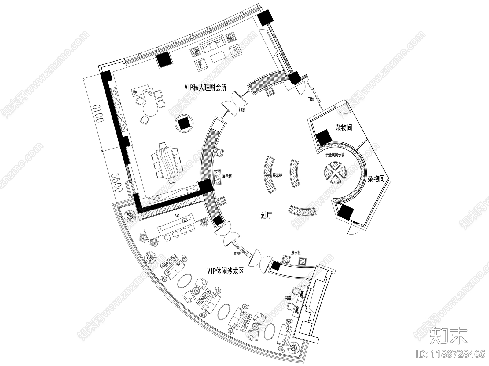 独立办公室cad施工图下载【ID:1188728466】