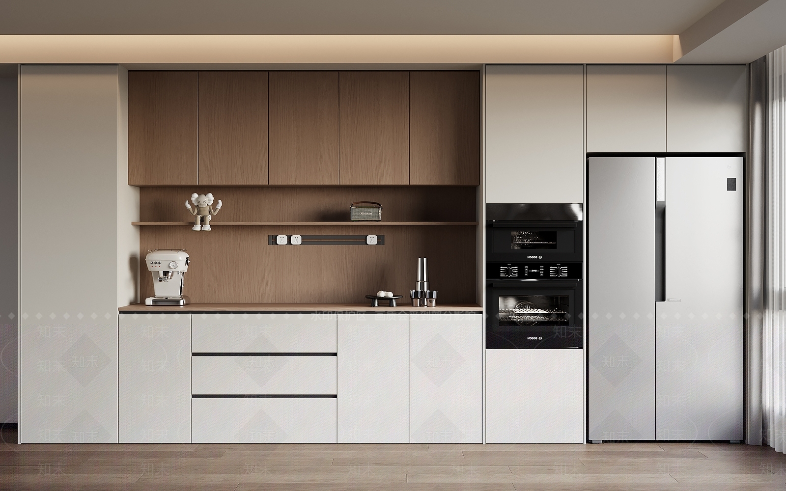 现代极简餐边柜3D模型下载【ID:1188730415】