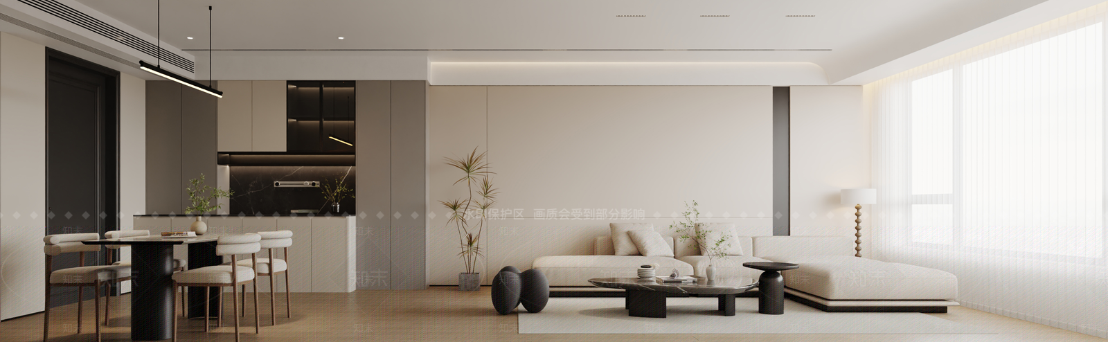 现代客餐厅3D模型下载【ID:1215059953】