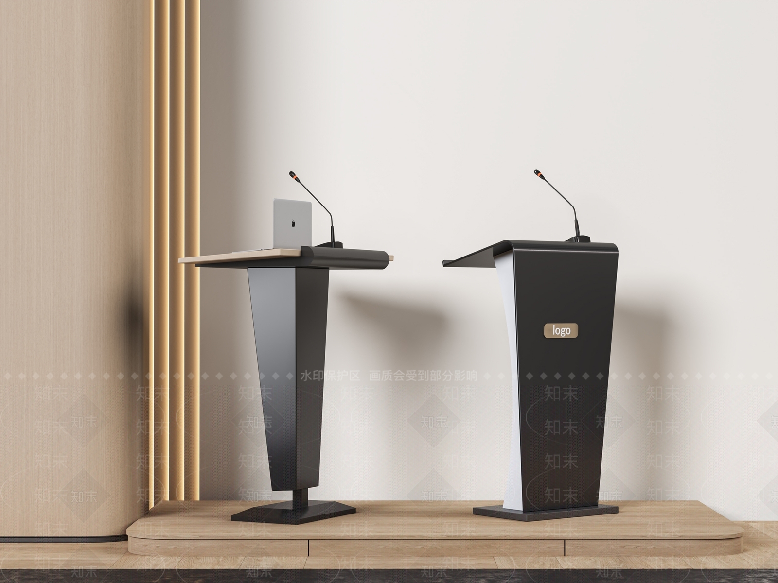现代讲台3D模型下载【ID:1188734248】