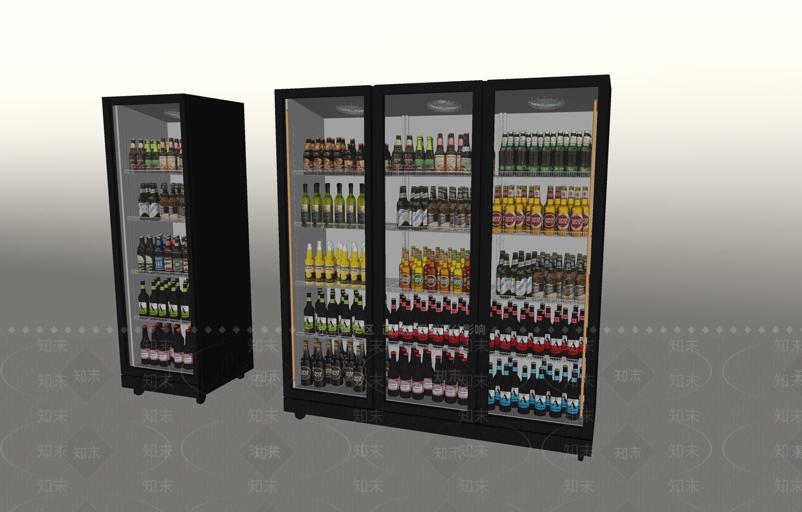冰柜SU模型下载【ID:1188734932】